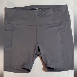 Velocity Women's Charcoal Bike Shorts Sz 2X 7" Inseam
